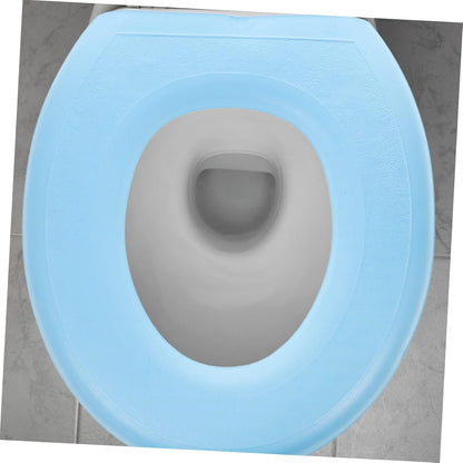 Unomor EVA Toilet Seat Cushion Pads 2Pcs Blue Bathroom Cover Pair Kit