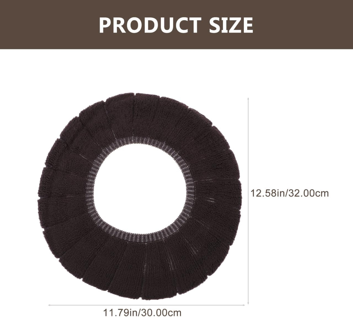 4pcs 4Pcs Knitted Bathroom Thickened Warmer Toilet Seat Cushion Covers Stretchable Washable Cloth Seat Cover