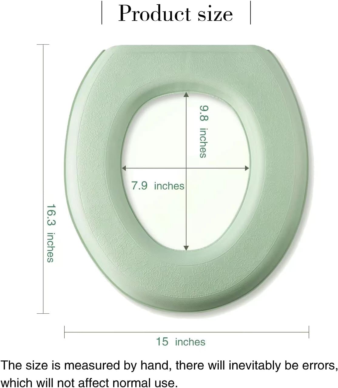Toilet Seat Warmer, Elongated Toilet Seat Cover, Padded Toilet Seat Cushion, O-shaped Washable or Portable Toilet Lid Tank Cover.（Cartoon Panda 2 Pcs）