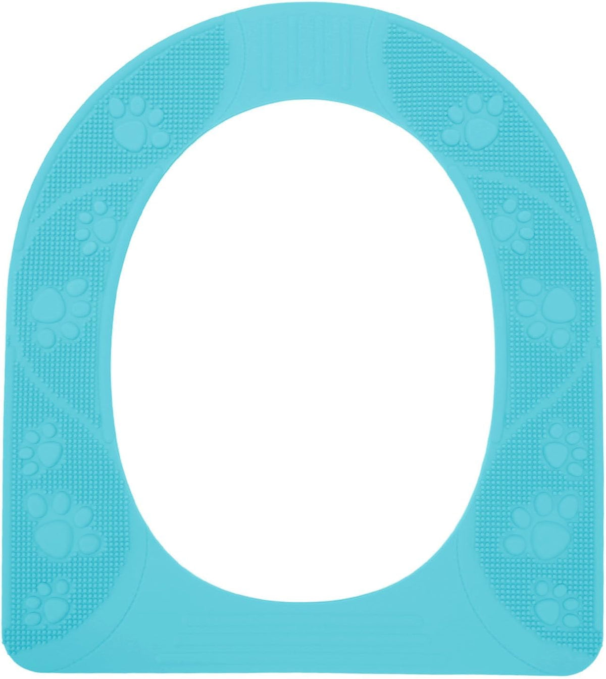 Universal Toilet Seat Cover, Washable Silicone Non Slip Toilet Seat Cover Pad for Bathroom, Four Season Use (Sky Blue)