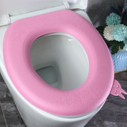 Kisangel 2pcs Blue Eva Waterproof Toilet Seat Cushion Pad Simple Reusable