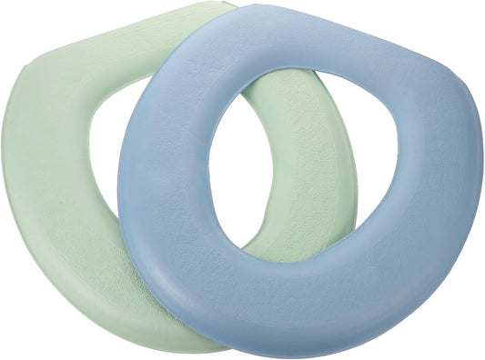 2pcs Eva Waterproof Thickened O-shape Toilet Seat Cushion