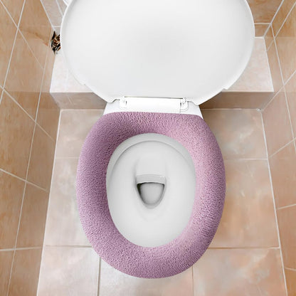 4 Pcs Soft Toilet Seat Cover Pad, Bathroom Soft Thicker Warmer Stretchable