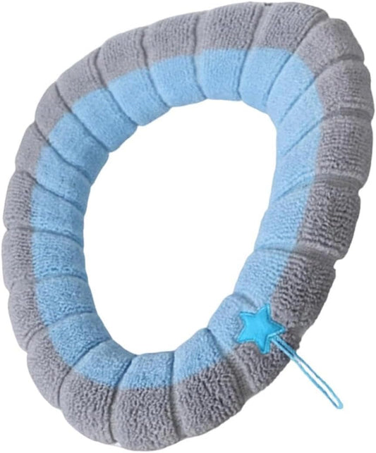 Warm Toilet Seat Cover - Washable Cloth, Soft Bathroom Comfort Cushion Pad