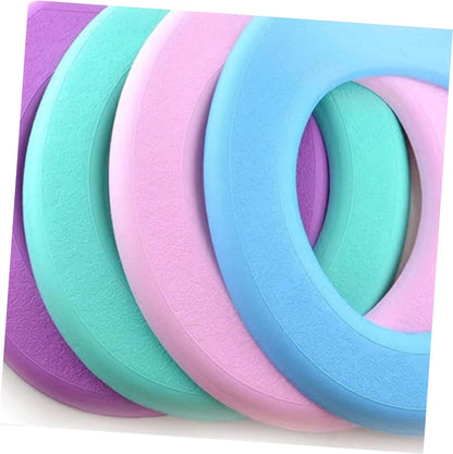 2Pcs Thick Eva Toilet Seat Covers Washable and Sticky Mats for Bathroom and Green Blue Design for Home Use
