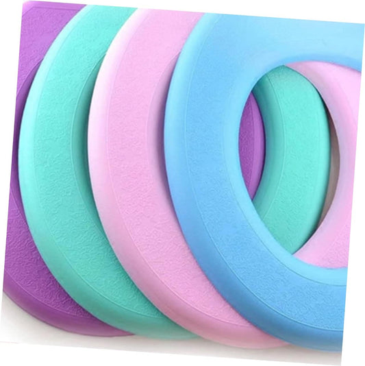 2Pcs Thick Eva Toilet Seat Covers Washable and Sticky Mats for Bathroom and Green Blue Design for Home Use