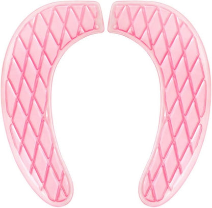 Gel Toilet Seat Cover, Toilet Seat Cushion, Toilet Cover Portable and Washable Toilet Seat Cover Universal, Washable for Standard U Shape Toilet Seats (Pink)