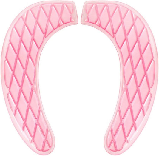 Gel Toilet Seat Cover, Toilet Seat Cushion, Toilet Cover Portable and Washable Toilet Seat Cover Universal, Washable for Standard U Shape Toilet Seats (Pink)