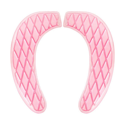 Gel Toilet Seat Cover, Toilet Seat Cushion, Toilet Cover Portable and Washable Toilet Seat Cover Universal, Washable for Standard U Shape Toilet Seats (Pink)