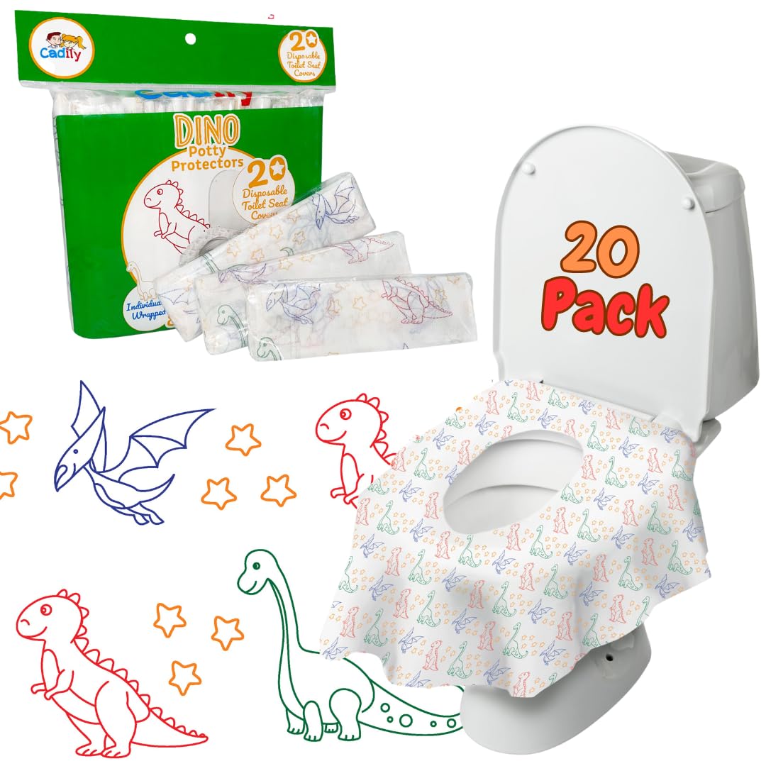 Disposable Toilet Seat Covers 20 Pk, Extra Large Waterproof, Potty Training