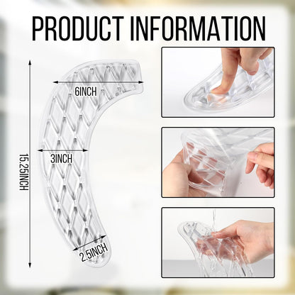 Gel Toilet Seat Cushion Elongated Padded Pad Cover Raised Padded Riser for Seniors Toilets Commode Chair Pain Relief Comfort for Elderly Handicapped