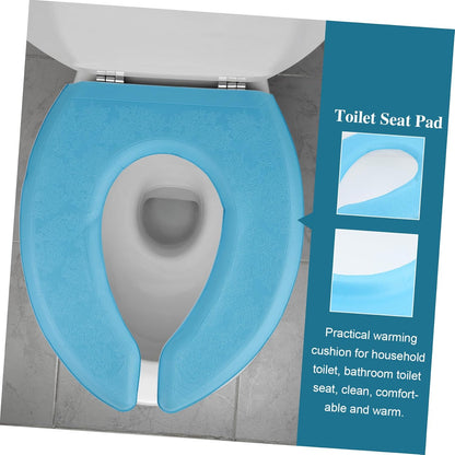 EVA Self-Adhesive Toilet Seat Cushion Thickened Waterproof Breathable Pad for Bathroom Universal Toilet Seat Cover Insulation Easy to Install