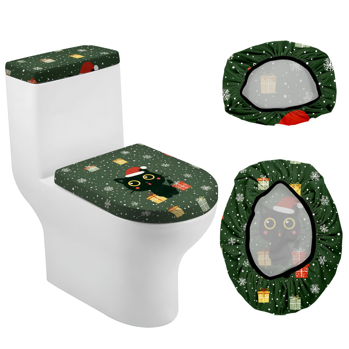 Christmas Toilet Lid Cover