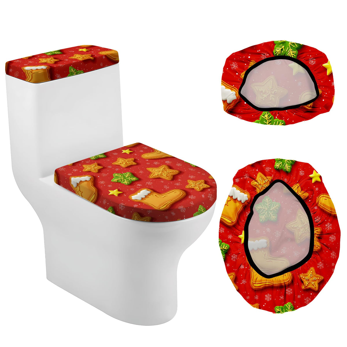 Christmas Toilet Lid Cover