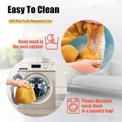 Legigo 5 Pack Toilet Seat Cover, Soft Toilet Seat Warmer Pads for Bathroom