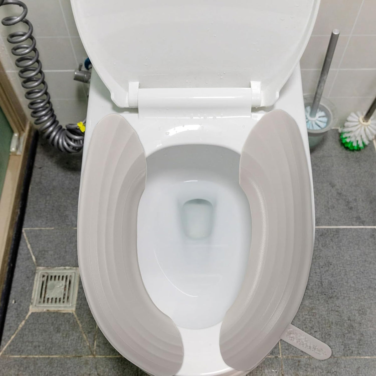PRETYZOOM 2 Pairs Waterproof Toilet Seat Pads with Adhesive Backing, Soft Eva Material, Comfortable and Not Easily Broken, Bathroom Toilet Seat Cushions Warmer for Seasons Use