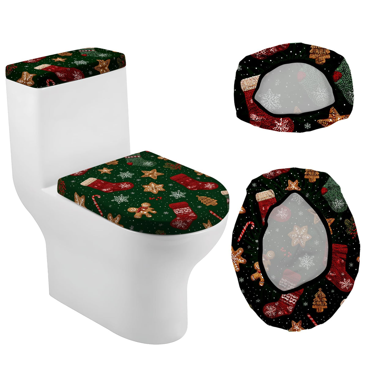 Christmas Toilet Lid Cover