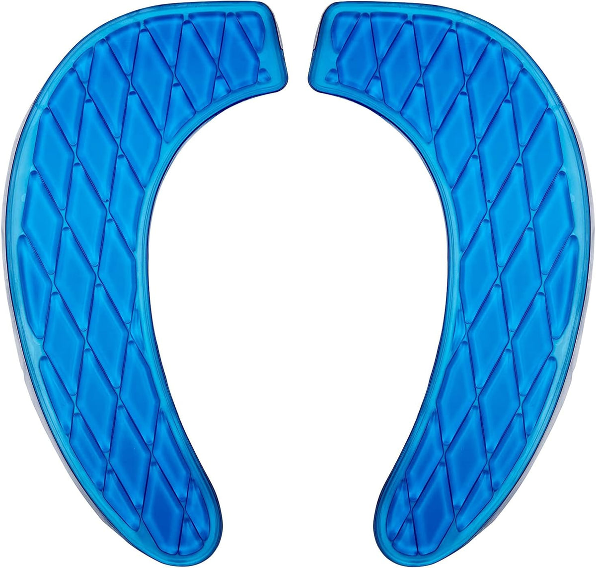 Gel Toilet Seat Cushion Portable and Washable Toilet Seat Cover Universal with Self-Adesive Design(Blue)