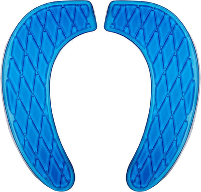 Gel Toilet Seat Cushion Portable and Washable Toilet Seat Cover Universal with Self-Adesive Design(Blue)