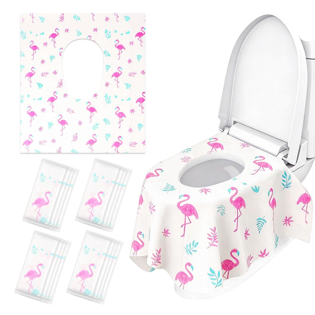 32 Pcs Disposable Toilet Seat Covers for Kids & Toddlers