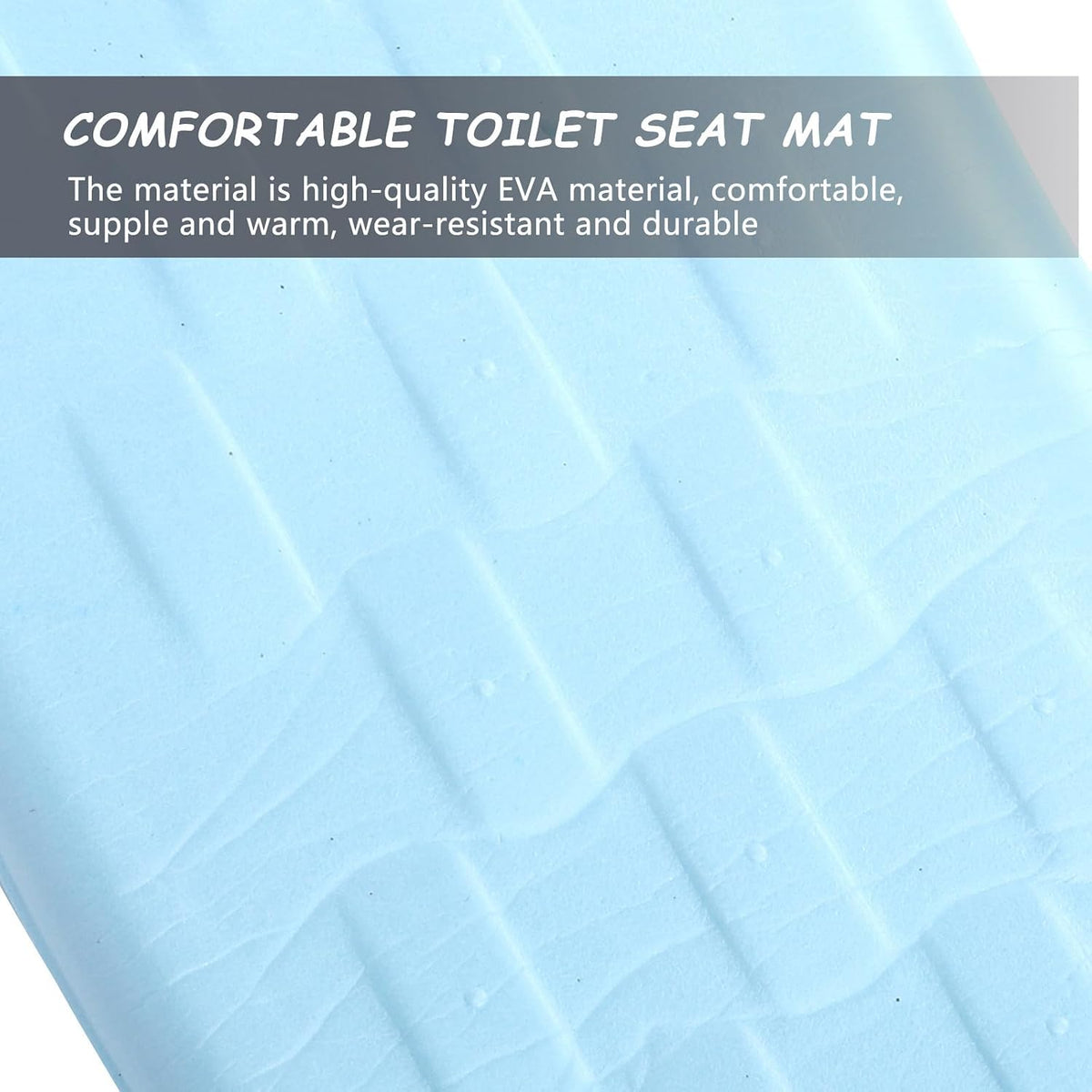 VILLCASE Waterproof Toilet Seat Cushion Pad Made of Sturdy Eva Material Self-Adhesive Backing for Bathroom Toilet Seat Use in Winter Season Comfortable