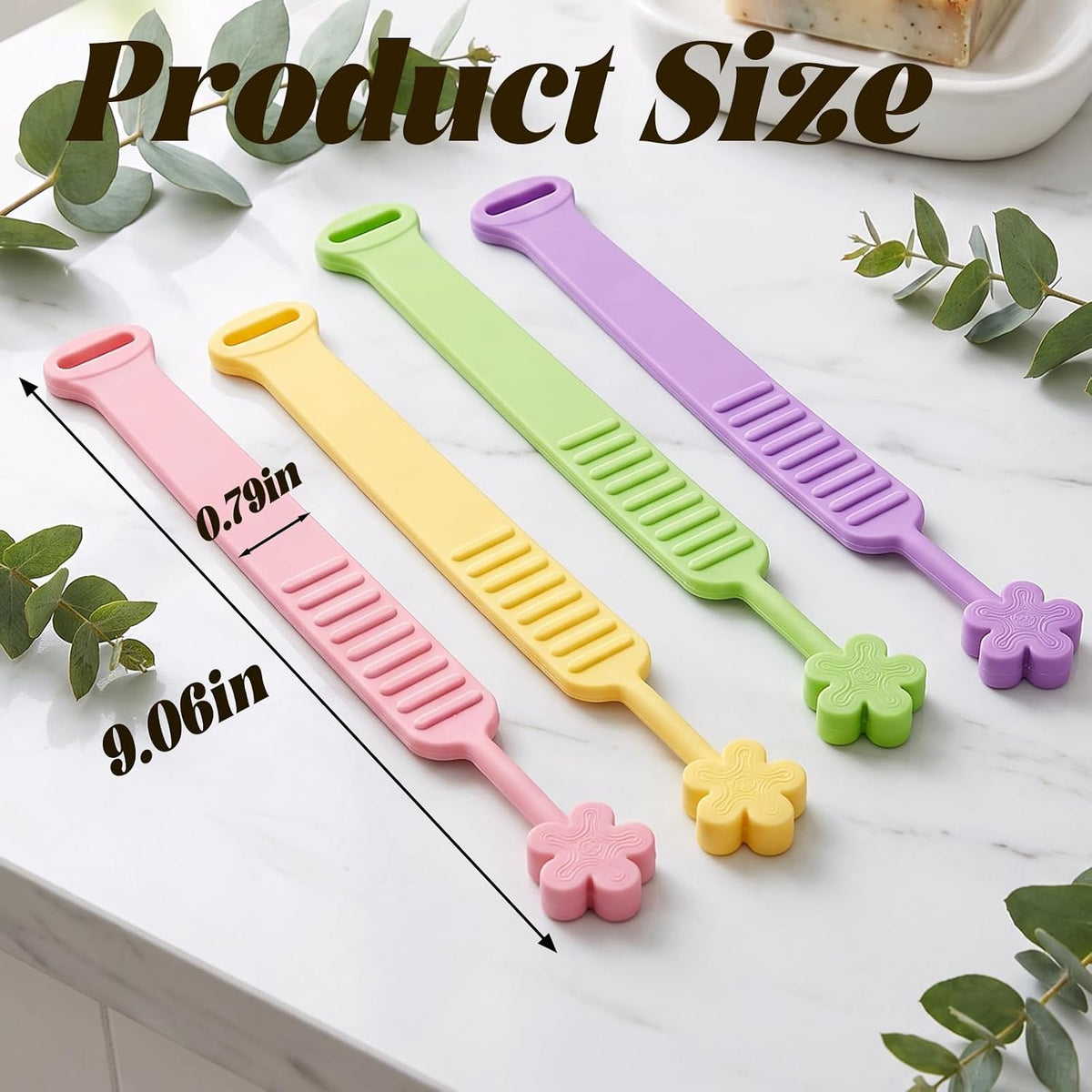 Toilet Lid Handle, Silicone Toilet Lifter with No-Touch Seat Lift, 4 Pack