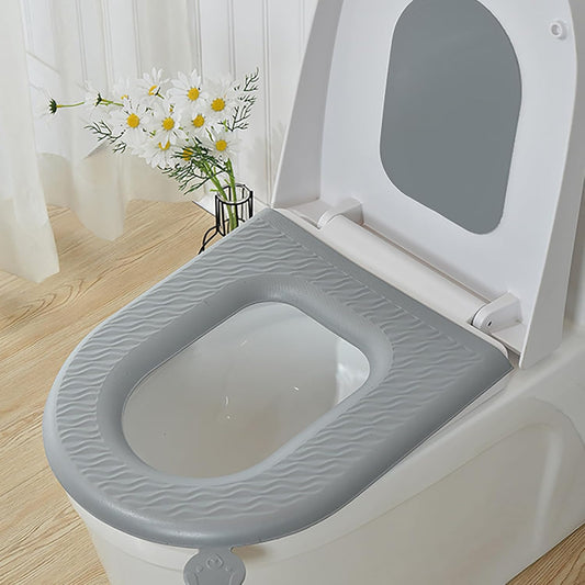 Quick Dry Toilet Seat Cushion EVA Material Thickened Padded Comfort for Elderly Adults Home Bathroom Travel Use Fast Drying Surface Reduces Dampness After Cleaning Easy Wipe Water