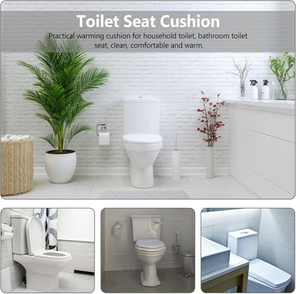 VILLCASE Waterproof Toilet Seat Cushion Pad Made of Sturdy Eva Material Self-Adhesive Backing for Bathroom Toilet Seat Use in Winter Season Comfortable