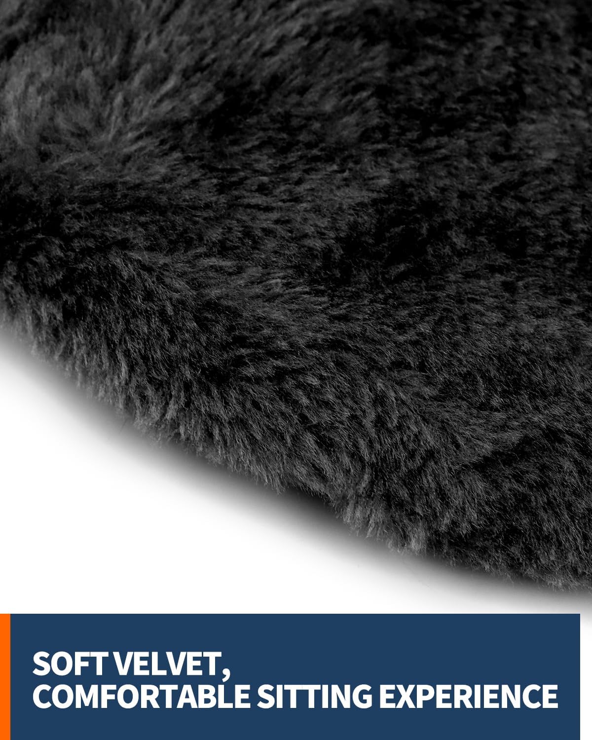 Microfiber Toilet Lid Cover, Soft Velvet Toilet Cover; Absorbent, Machine Washable, Comfortable Adjustable Toilet Seat Cover Fits Most Toilet Lids (Black)
