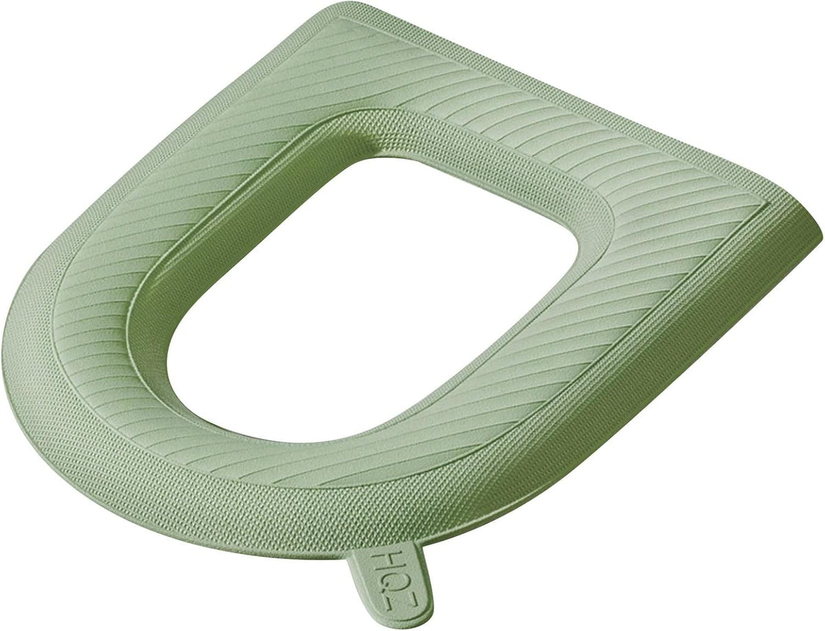 Waterproof Toilet Seat Cover Cushion Pad with Lifting Tab Universal Fit