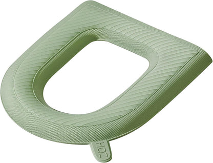 Waterproof Toilet Seat Cover Cushion Pad with Lifting Tab Universal Fit