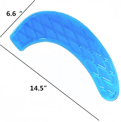 Bule Gel Toilet Seat Cover Cushion Pad Washable Portable Padded Riser Comfort for Elderly Handicapped