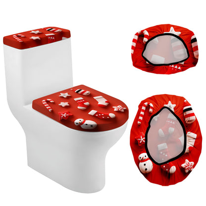Christmas Toilet Lid Cover