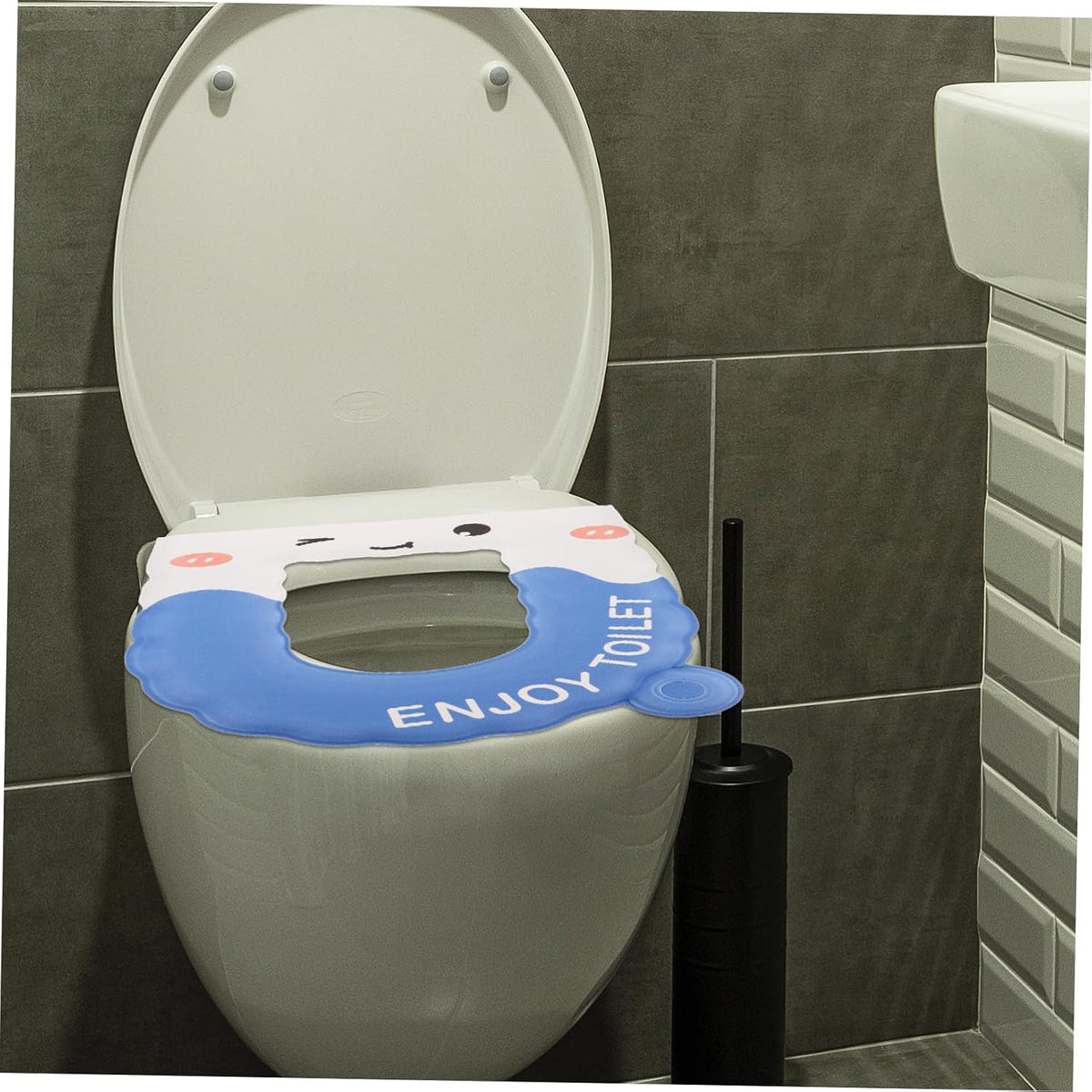 Toyvian Toilet Seat Covers Washable Eva Pad Water-Resistant Mat Multi-use Bathroom Seat Cover Senior-Friendly Thicken