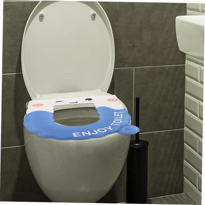 Toyvian Toilet Seat Covers Washable Eva Pad Water-Resistant Mat Multi-use Bathroom Seat Cover Senior-Friendly Thicken