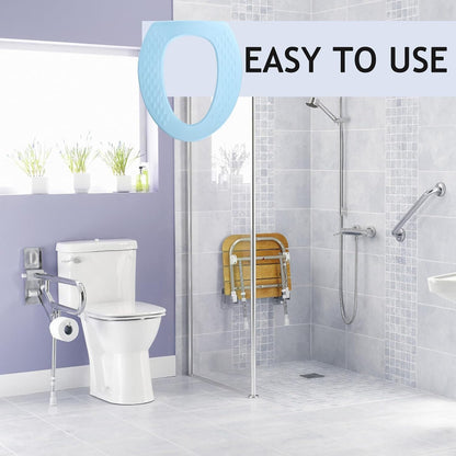 VILLCASE Waterproof Toilet Seat Cushion Pad Made of Sturdy Eva Material Self-Adhesive Backing for Bathroom Toilet Seat Use in Winter Season Comfortable