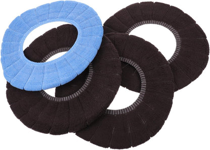 4pcs 4Pcs Knitted Bathroom Thickened Warmer Toilet Seat Cushion Covers Stretchable Washable Cloth Seat Cover