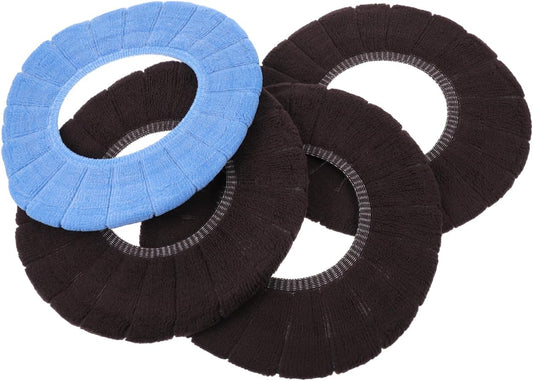 4pcs 4Pcs Knitted Bathroom Thickened Warmer Toilet Seat Cushion Covers Stretchable Washable Cloth Seat Cover