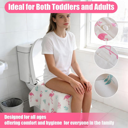 32 Pcs Disposable Toilet Seat Covers for Kids & Toddlers