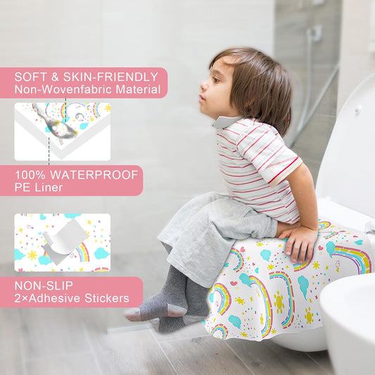 20 Pack Disposable Toilet Seat Covers for Travel, Individually Wrapped