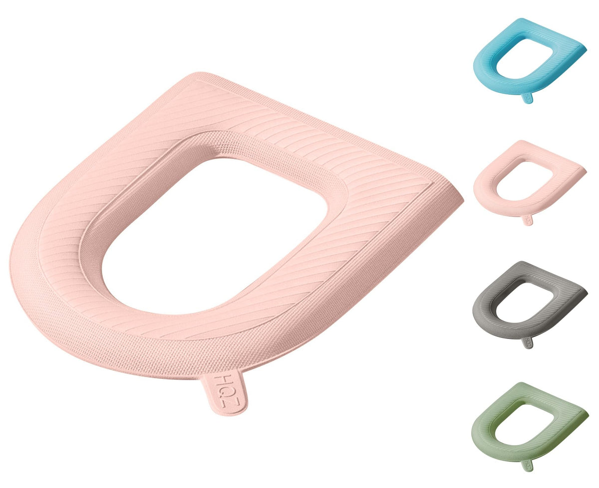 Toilet Seat Cover Water Proof Cushion Pad with Lifting Tab Universal Fit