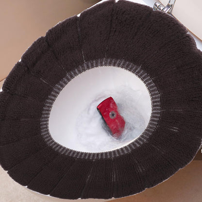 4pcs 4Pcs Knitted Bathroom Thickened Warmer Toilet Seat Cushion Covers Stretchable Washable Cloth Seat Cover