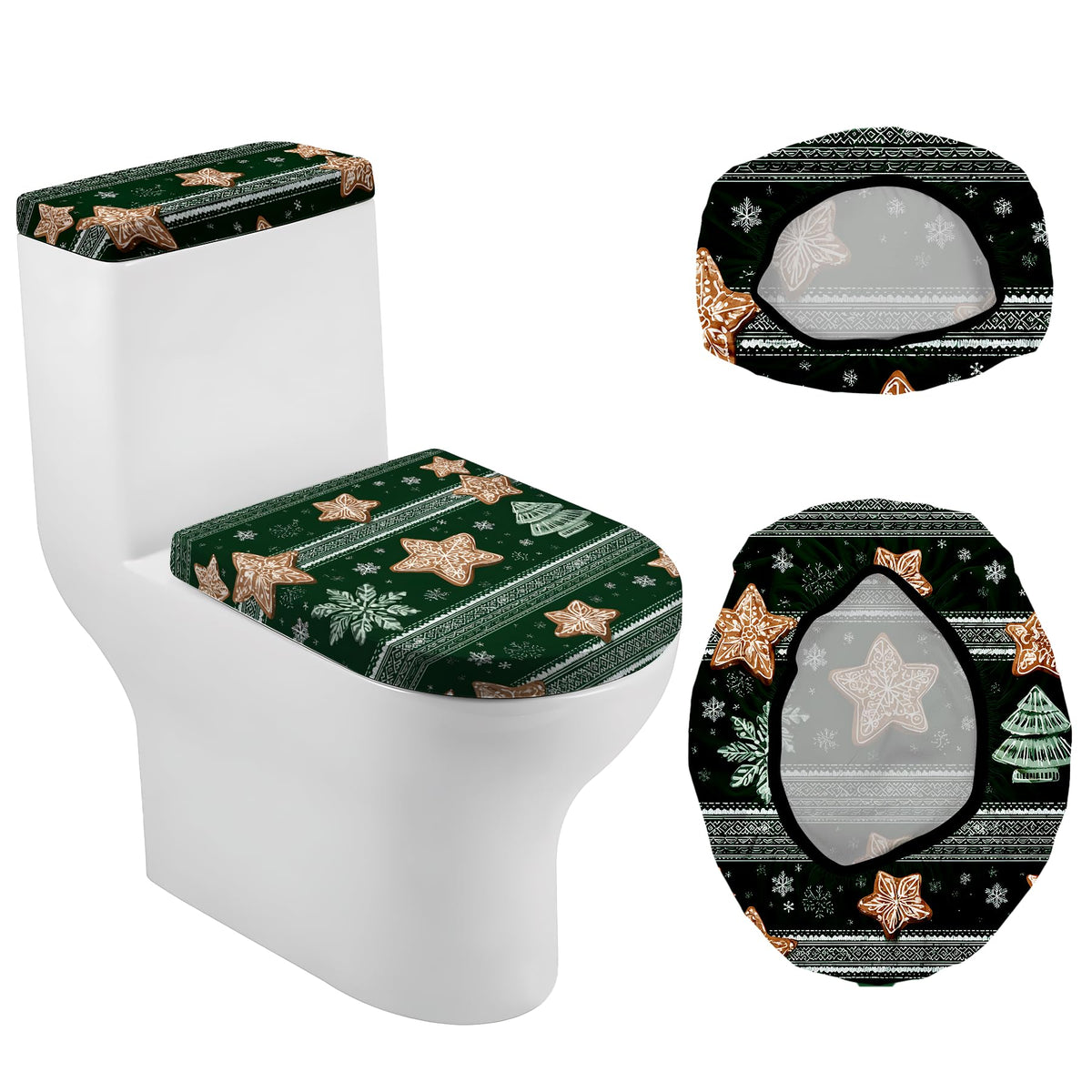 Christmas Toilet Lid Cover