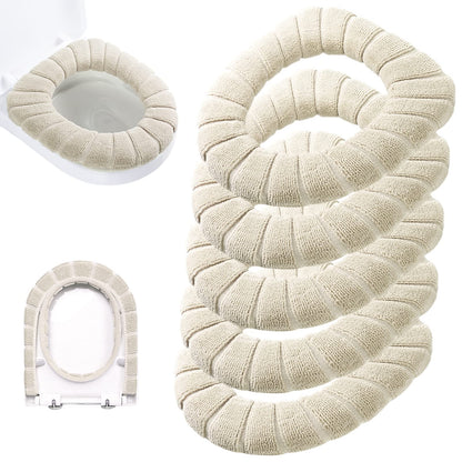Legigo 5 Pack Toilet Seat Cover, Soft Toilet Seat Warmer Pads for Bathroom