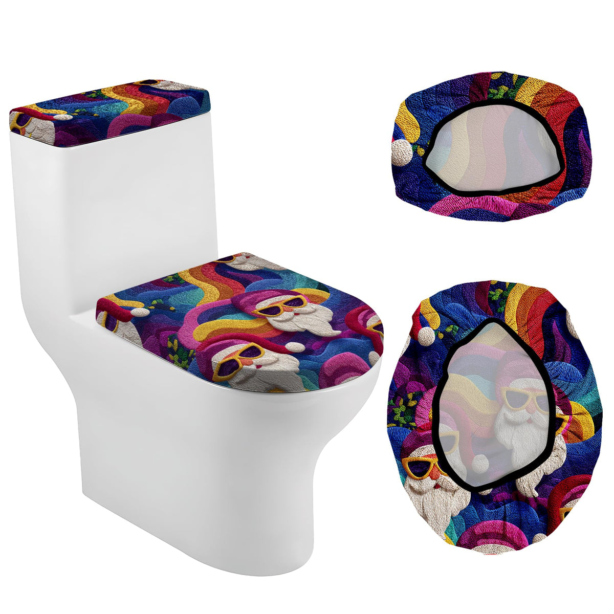 Christmas Toilet Lid Cover