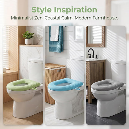 Waterproof Toilet Seat Cushion, 2026 New Toilet Seat Cover Pads, Reusable Waterproof EVA Toilet Seat Cushion, Padded Toilet Seat, Washable Toilet Cover Seat Pad for Home Hotel (4 Color)
