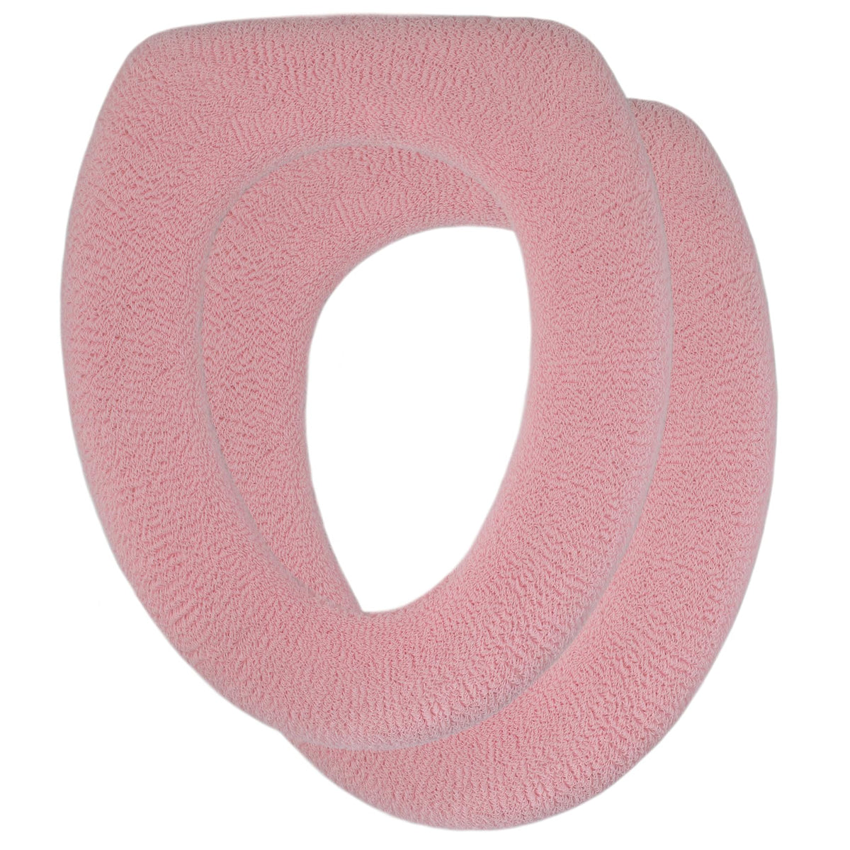 Soft Toilet Seat Cover - Plush, Thick Fabric Toilet Seat Warmer for Round & Elongated 14x18" Toilet Seats - Reusable, Machine-Washable, Easy-Install - Gift-Ready Packaging - Infinity Blue