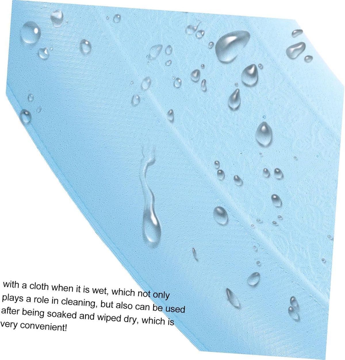 Unomor EVA Toilet Seat Cushion Pads 2Pcs Blue Bathroom Cover Pair Kit