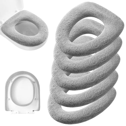 Legigo 5 Pack Toilet Seat Cover, Soft Toilet Seat Warmer Pads for Bathroom
