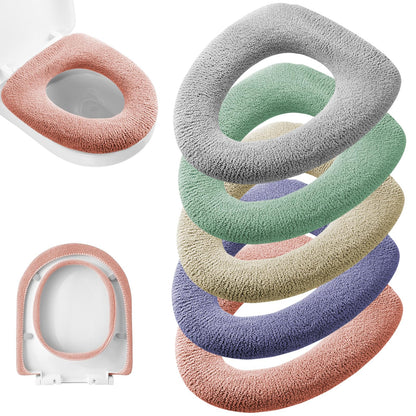 Legigo 5 Pack Toilet Seat Cover, Soft Toilet Seat Warmer Pads for Bathroom